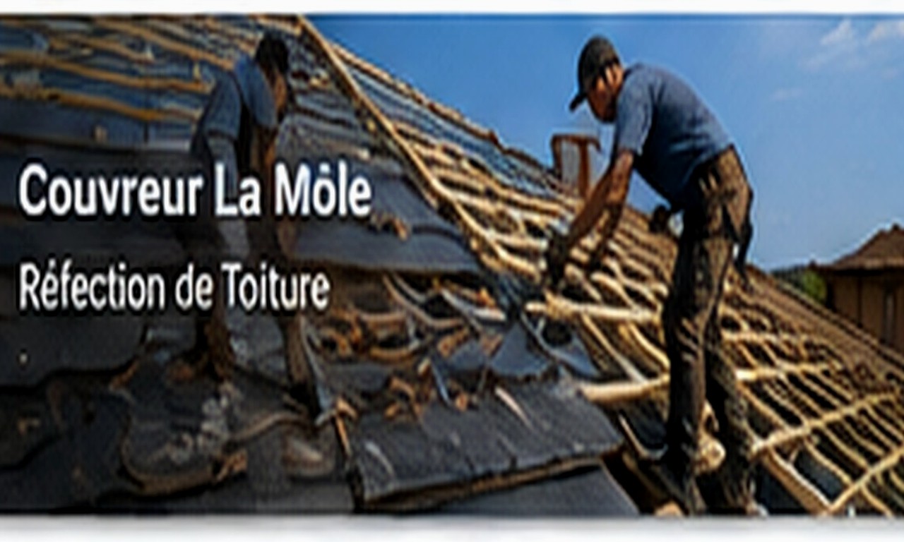 Chantier de couverture à Gassin